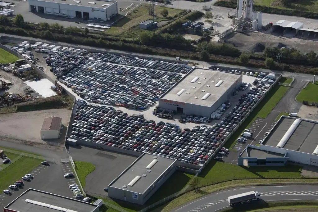 Site Cass'Auto Papin vu du ciel
